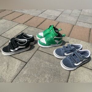 Boys Todler sneakers nike sky Jordan & vans size 8